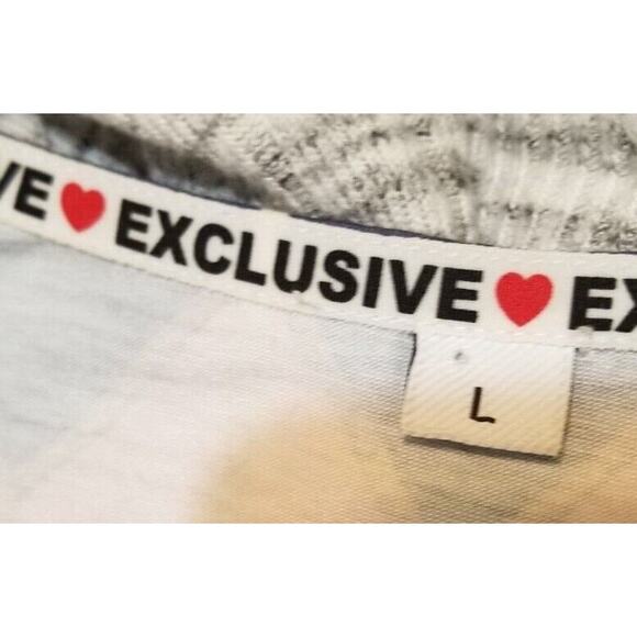 Exclusive Women's Size L Multicolored Geometric 3/4 Sleeve V-Neck Tunic - EUC - Picture 5 of 5